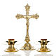 Altargarnitur Kreuz mit Kerzenleuchter s1