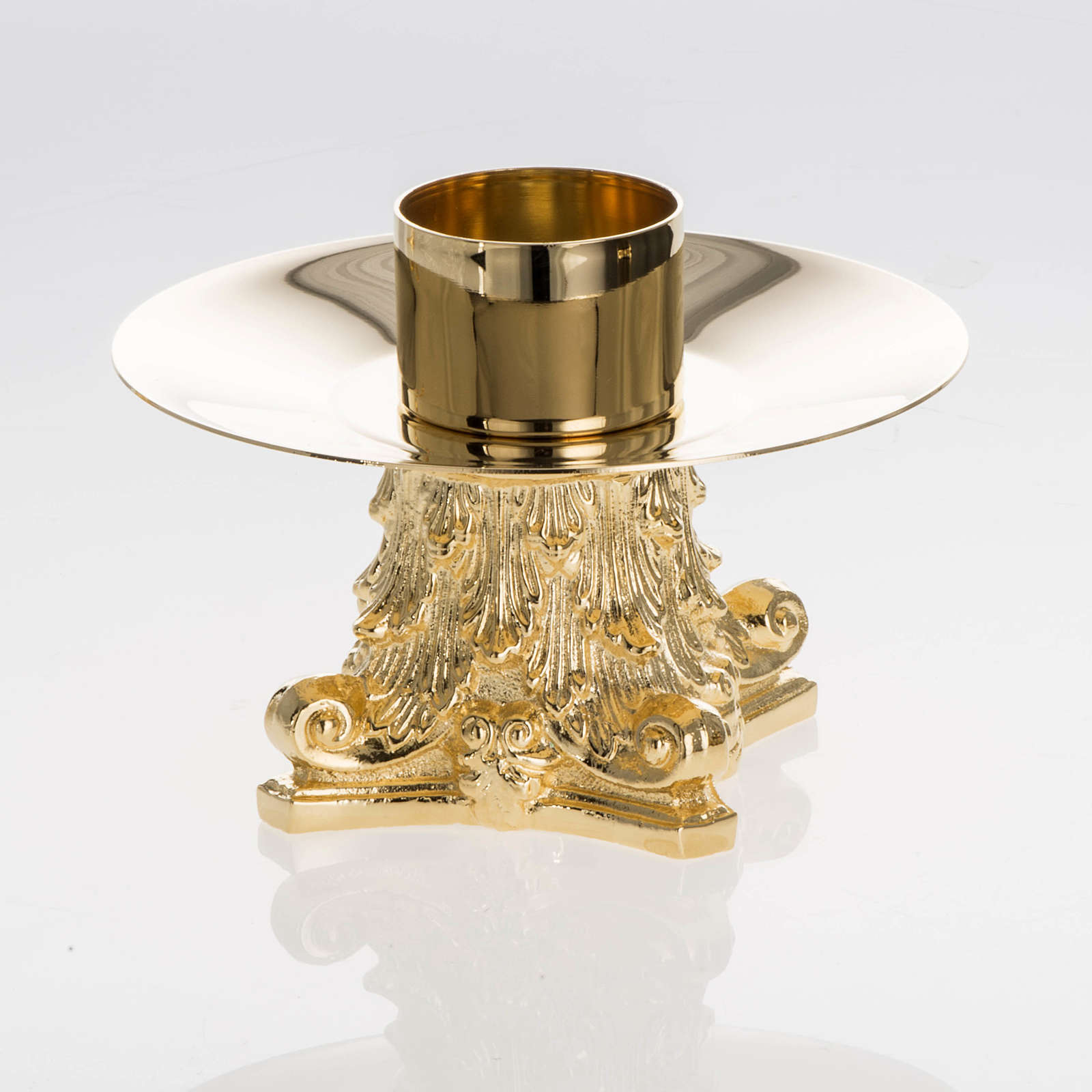 Altar crucifix with candle holders online sales on HOLYART.co.uk