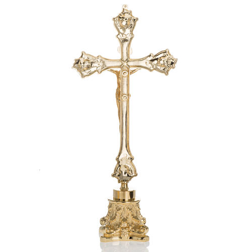 Komplet krzyż i świeczniki świece 5 cm średnica 10
