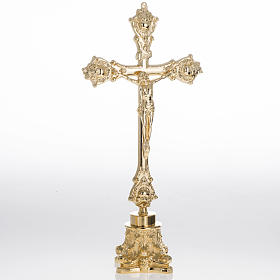 Altar crucifix with candle holders