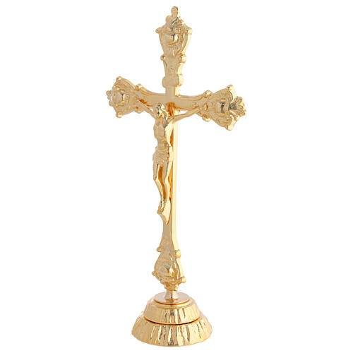 Completo para altar, candelabro y cruz en latón 6