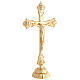 Completo para altar, candelabro y cruz en latón s4