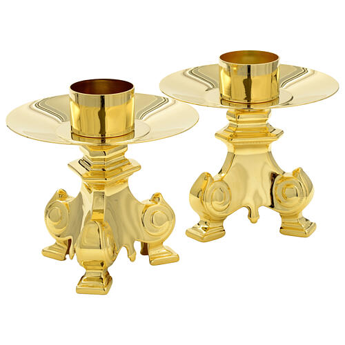 Altar crucifix and candle holders 3