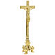Cruz y candelabros para altar de latón s2