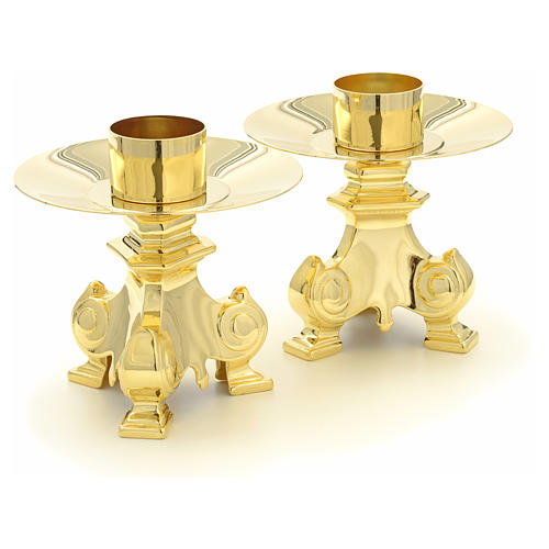 Altar crucifix and candle holders 6