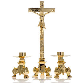 Kerzenleuchter und Kreuz Altargarnitur