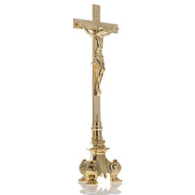 Altar set, crucifix and candle holders