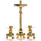Altar set, crucifix and candle holders s1