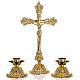 Altar set including cross and 2 candle holders s1