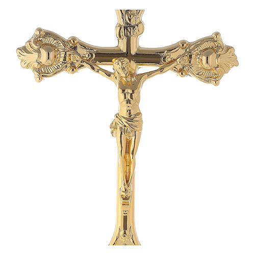 Altargarnitur Kerzenleuchter mit Kreuz 3