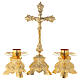 Altar set with cross and candle holders s1