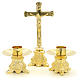 Altar set with crucifix and candle holders s4