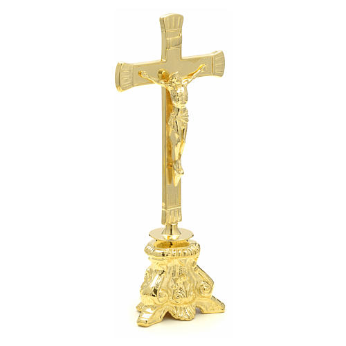 Croix d'autel et chandeliers baroques 5