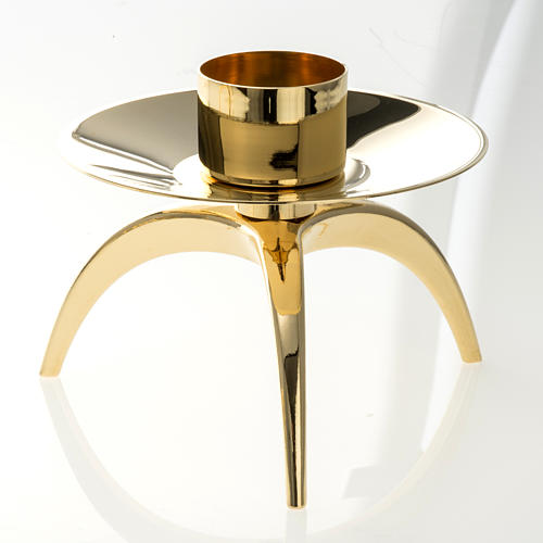 Altar cross and candlesticks in brass 2