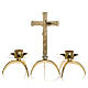 Altar cross and candlesticks in brass s1