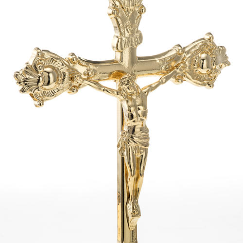 Croix d'autel et chandeliers 3 pcs 3