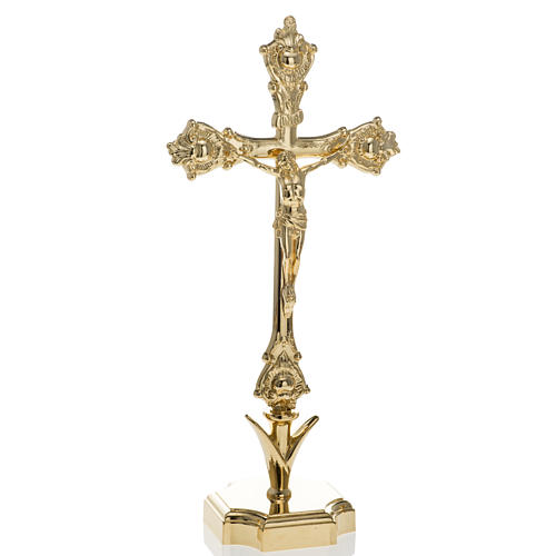 Croix d'autel et chandeliers, set 3 pcs 4