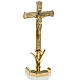 Altar crucifix and candlesticks in brass s4