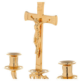 Kerzenleuchter mit Kreuz für Altar