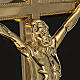 Crucifix d'autel et chandeliers laiton 53x30 cm s3