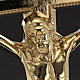 Crucifix d'autel et chandeliers laiton 53x30 cm s4
