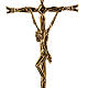 Krzyż na ołtarz stylizowany mosiądz s2