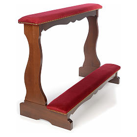 Amboni, inginocchiatoi, complementi d'arredo: Inginocchiatoio sposi in faggio con velluto