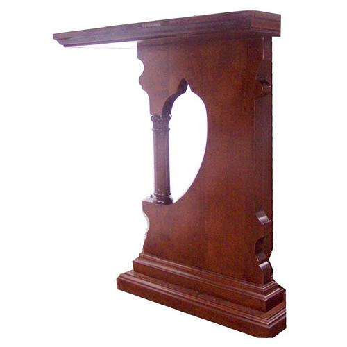 Altar in wood, Gothic style, 200x89x98cm with IHS symbol 2