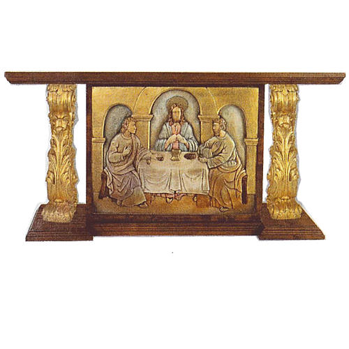 Altar aus geschnitzten Holz mit Blattgold 180x80x90cm 1