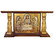 Altare in legno intagliato a mano foglia oro 180x80x90 s1