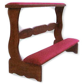 Ambons, prie-dieu, compléments d'ameublement: Prie-Dieu pour mariés en bois 85x120x50 cm Ambons, prie-dieu, compléments d'ameublement: Prie-Dieu pour mariés en bois 85x120x50 cm