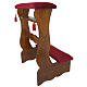 Reclinatorio individual para novios de madera acabado nogal 85x55x50 cm s1