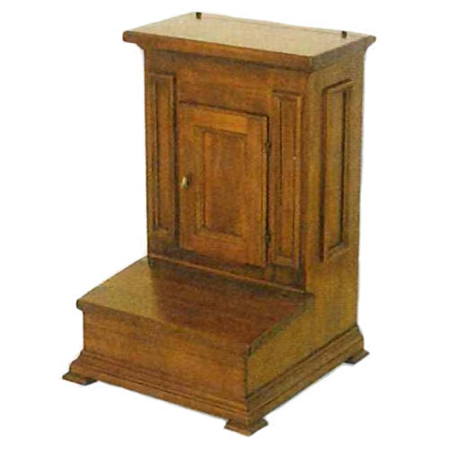 Reclinatorio de madera con tres vanos 1