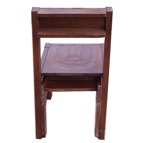 Chair with kneeling stool in wood, foldable 87x40x35 cm 2