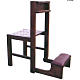 Chair with kneeling stool in wood, foldable 87x40x35 cm s1
