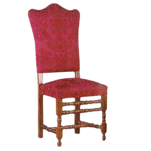 Chaise en bois façonnée au tour 124x49 cm 1