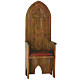 Poltrona legno massello stile gotico 160x65x56 cm s1