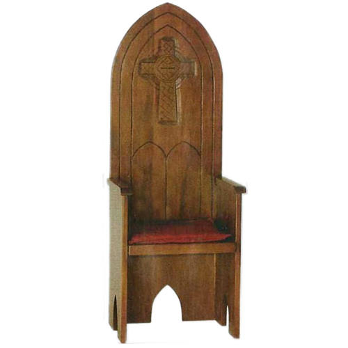 Chair is solid wood, gothic style 160x65x56 cm 1