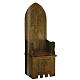 Fotel styl gotycki 160x65x56 cm herb Maryjny s1