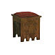 Stool in solid wood, 49x49x49 cm Marian symbol s1
