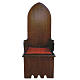 Sillón estilo gótico de madera 160x65x56 cm s1