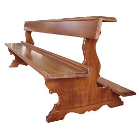 Ambons, prie-dieu, compléments d'ameublement: Banc d'église gotique largeur 250 cm