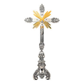 Altarkreuze mit Kerzenhaltern: Altarkreuz Barock Stil aus Messing 80cm Altarkreuze mit Kerzenhaltern: Altarkreuz Barock Stil aus Messing 80cm