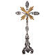 Altar cross in brass, baroque style H80cm s1