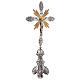 Croce da altare ottone stile barocco h 80 cm s3