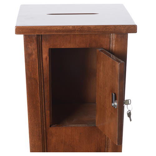 Offering box in wood, 96x35x35cm 5