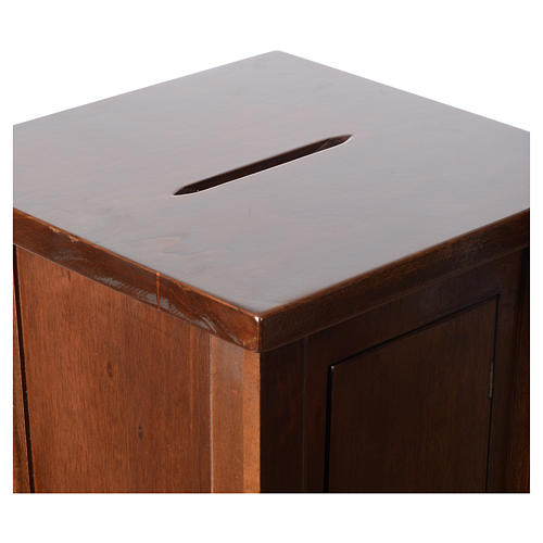 Offering box in wood, 96x35x35cm 6