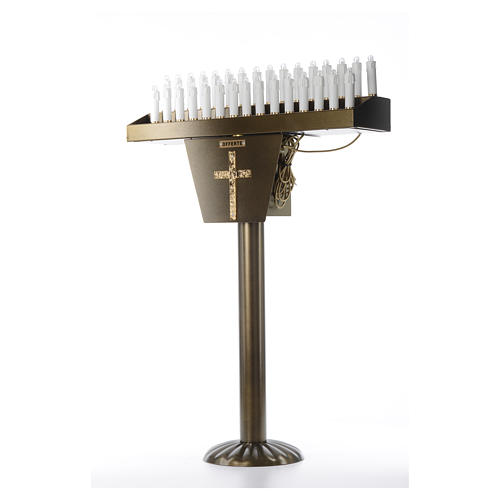 Porte-cierge En Bois De Manguier Holyart - Diamètre Bougie 4 Cm, Base 8.5 Cm, Naturel, Pour Décoration Maison, église, Ambiance