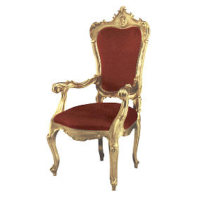 Ambons, prie-dieu, compléments d'ameublement: Fauteuil bois taillé en feuille d'or inaltérable Ambons, prie-dieu, compléments d'ameublement: Fauteuil bois taillé en feuille d'or inaltérable