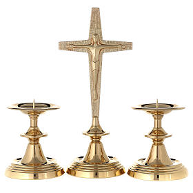 Croce da altare con candelieri Molina
